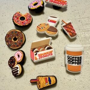 10 Dunkin' Donuts Themed Croc Shoe Charms NEW